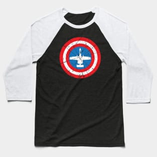 A-10 Warthog Shield Baseball T-Shirt